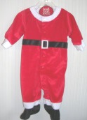(image for) Santa Suit Carter's Just One Year 1 Piece 3-6 Months - Click Image to Close